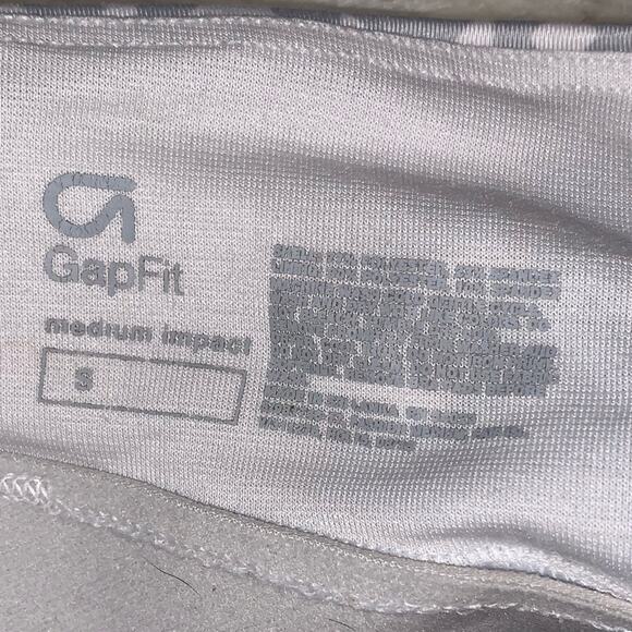 Gapfit Medium Impact Gray & White Sports Bra - Picture 4 of 4